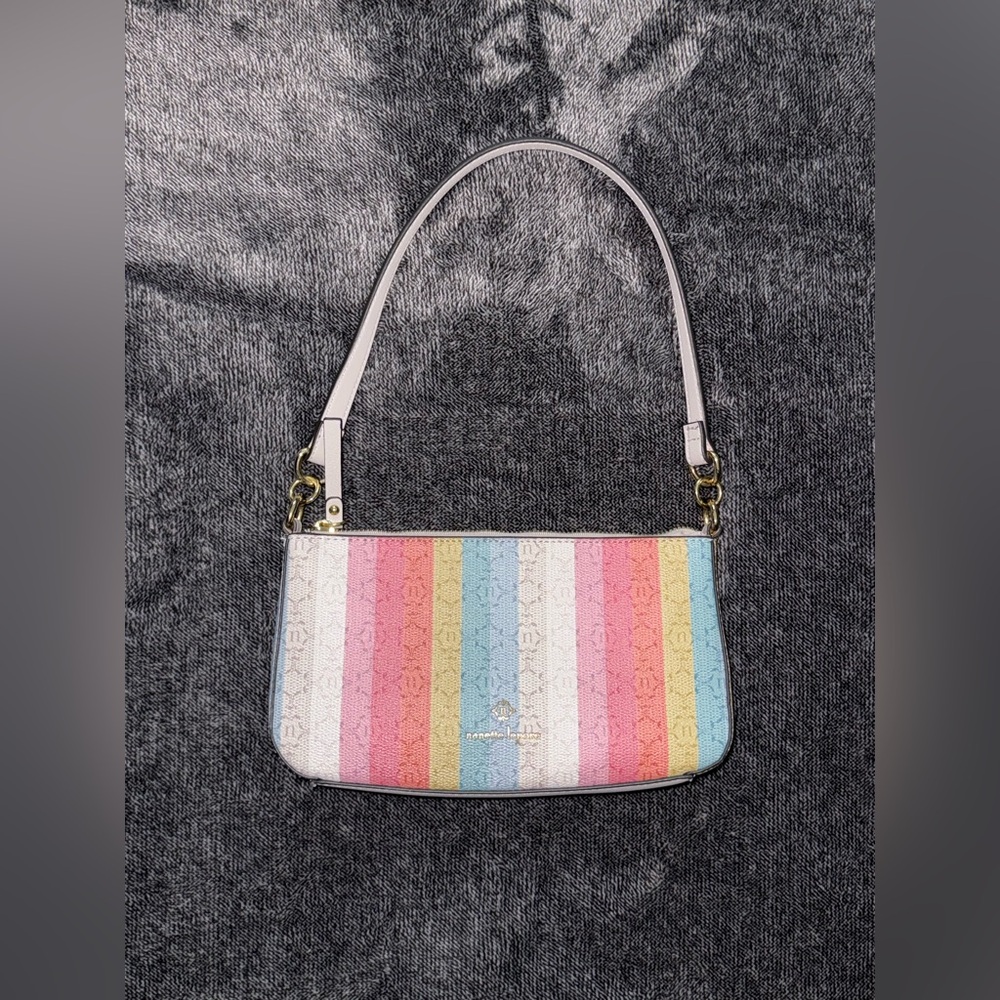 Nanette Lepore Pastel Stripe Shoulder Bag